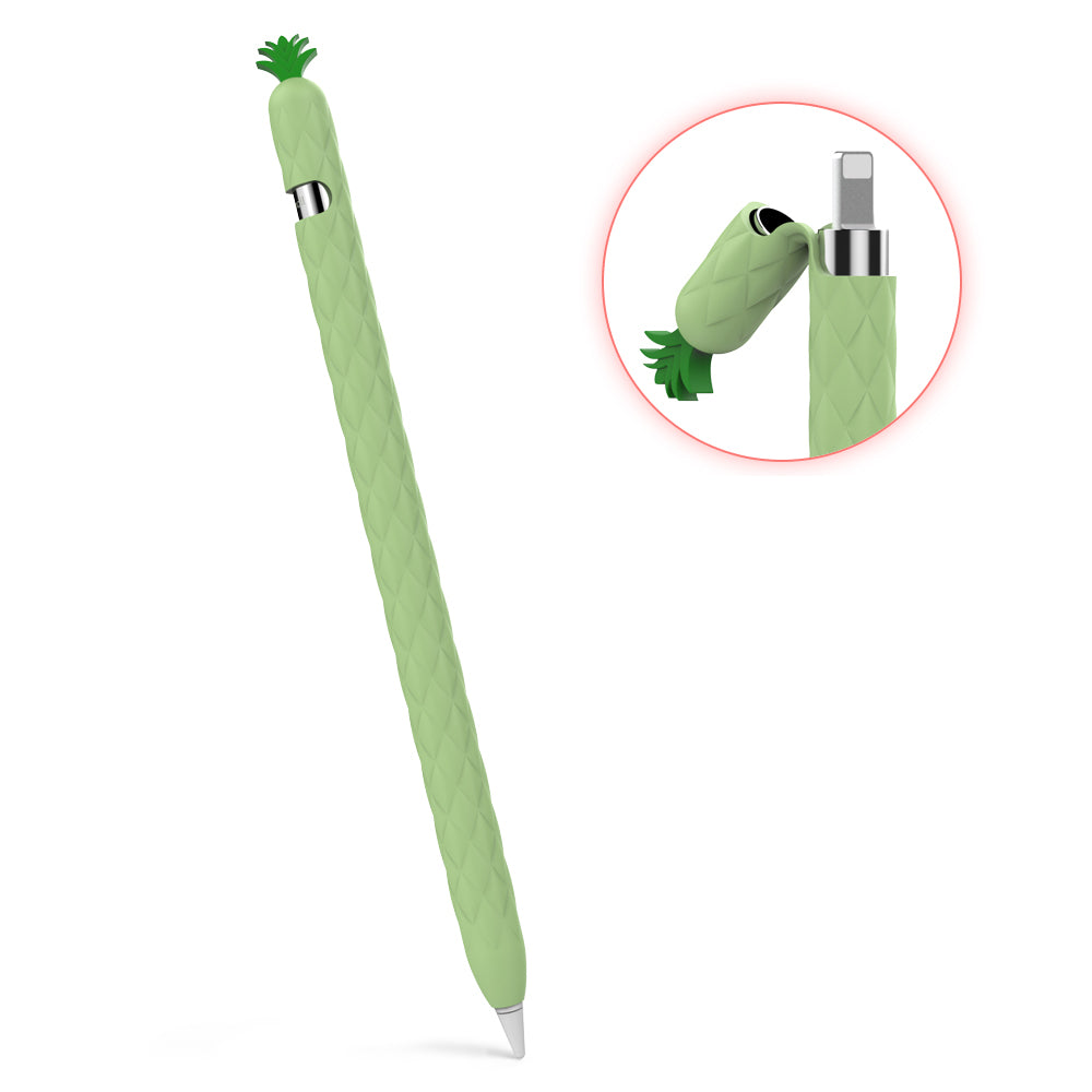 AHASTYLE PT106-1 for Apple Pencil (1st Generation) Stylus Pen Protective Sleeve Pineapple Style Pen Silicone Case AHASTYLE PT106-1 for Apple Pencil (1st Generation) Stylus Pen Protective Sleeve Pineapple Style Pen Silicone Case
